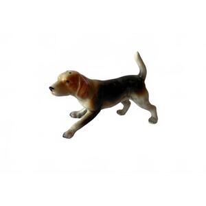 VTG Ceramic Beagle Dog Salt Pepper Single Shaker 3" Figurine Decor Vintage